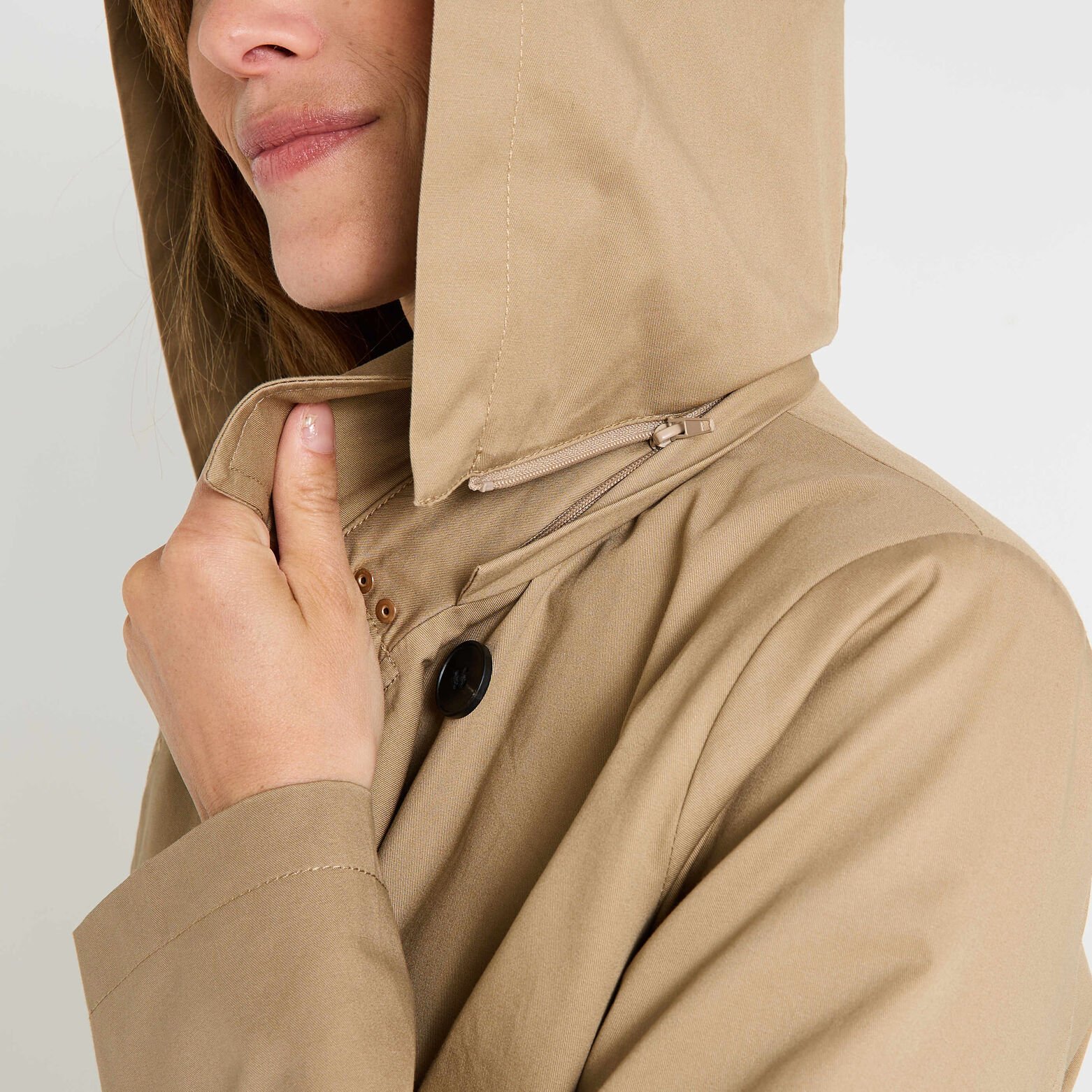 Trench long femme
