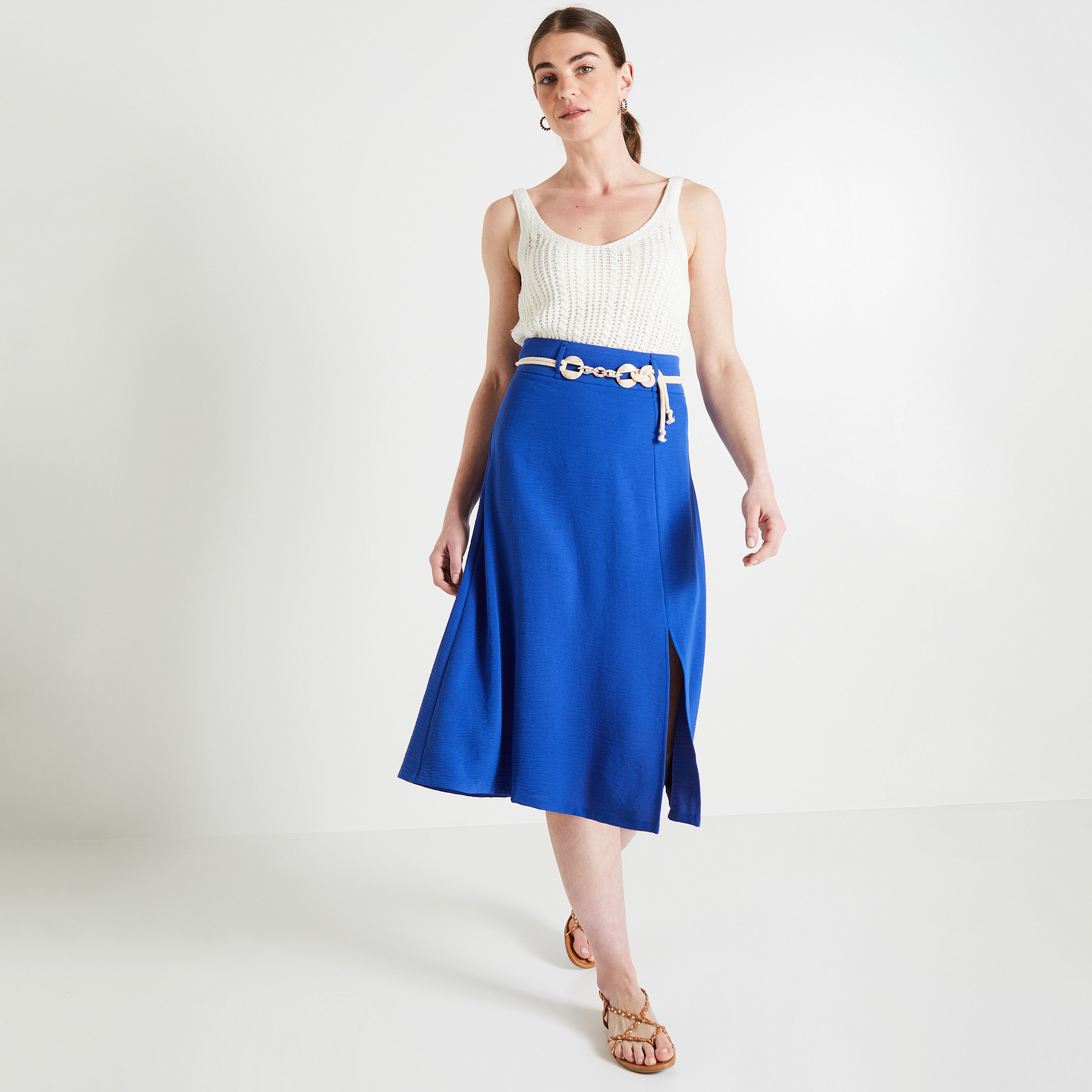 Jupe mi longue femme