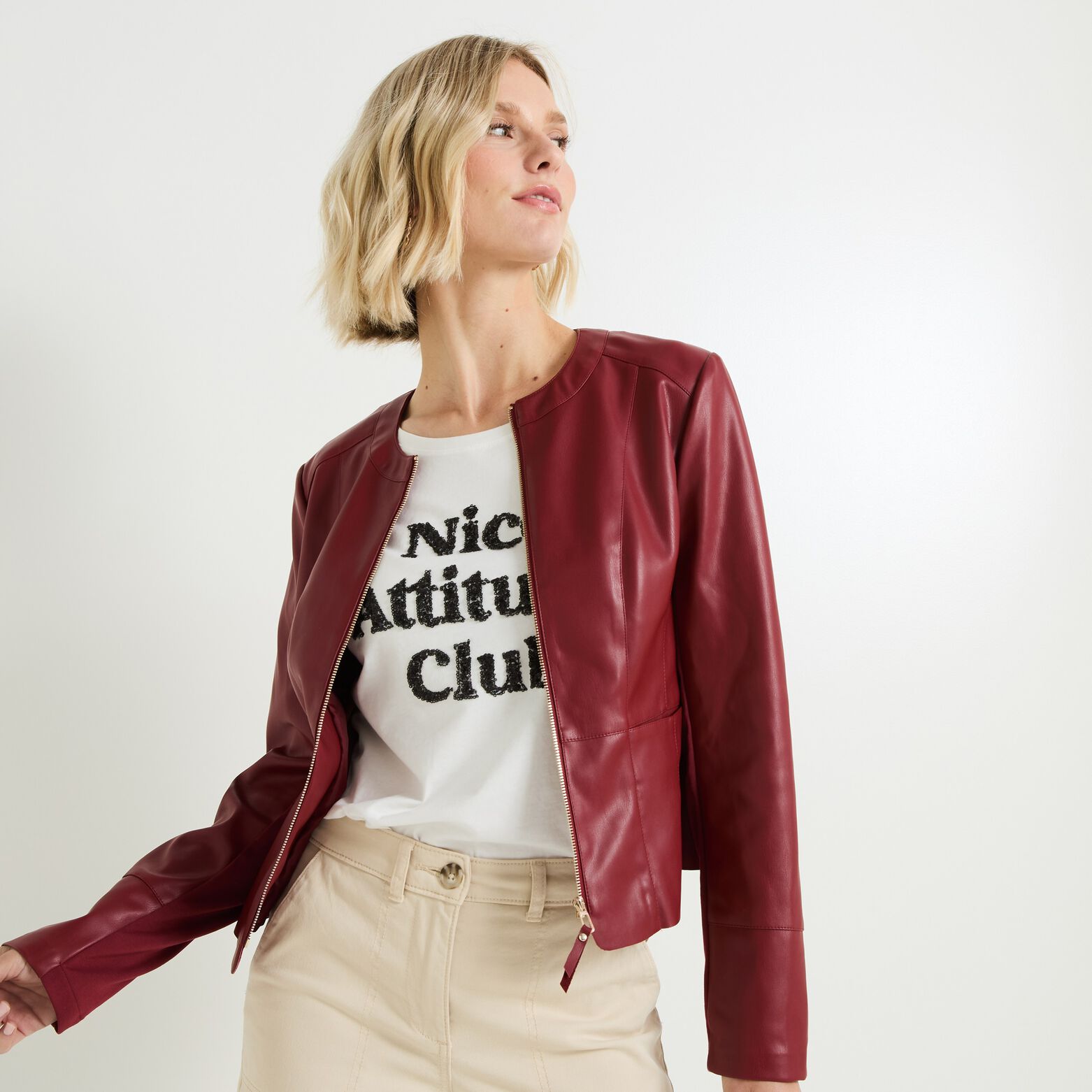 Veste simili femme