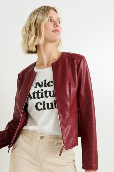 Veste simili femme