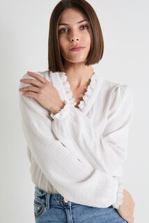 Chemise en gaze de coton femme