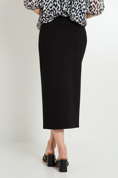 Jupe crayon longue fendue femme