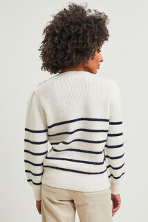 Pull rayé femme