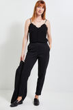 Pantalon cigarette maille femme