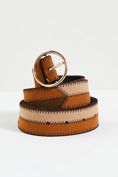Ceinture à patches femme