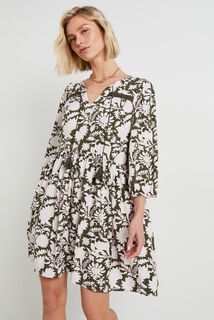 Robe fluide imprimée femme
