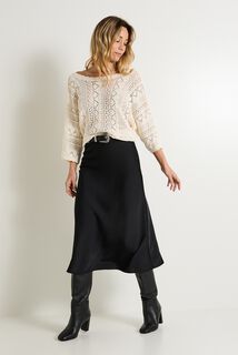 Jupe satin femme