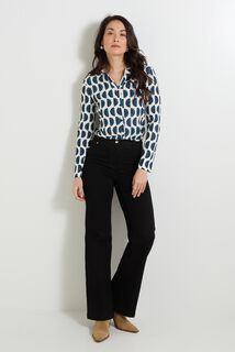 Chemise imprimé géométrique femme