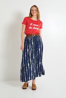 Jupe longue imprimée femme