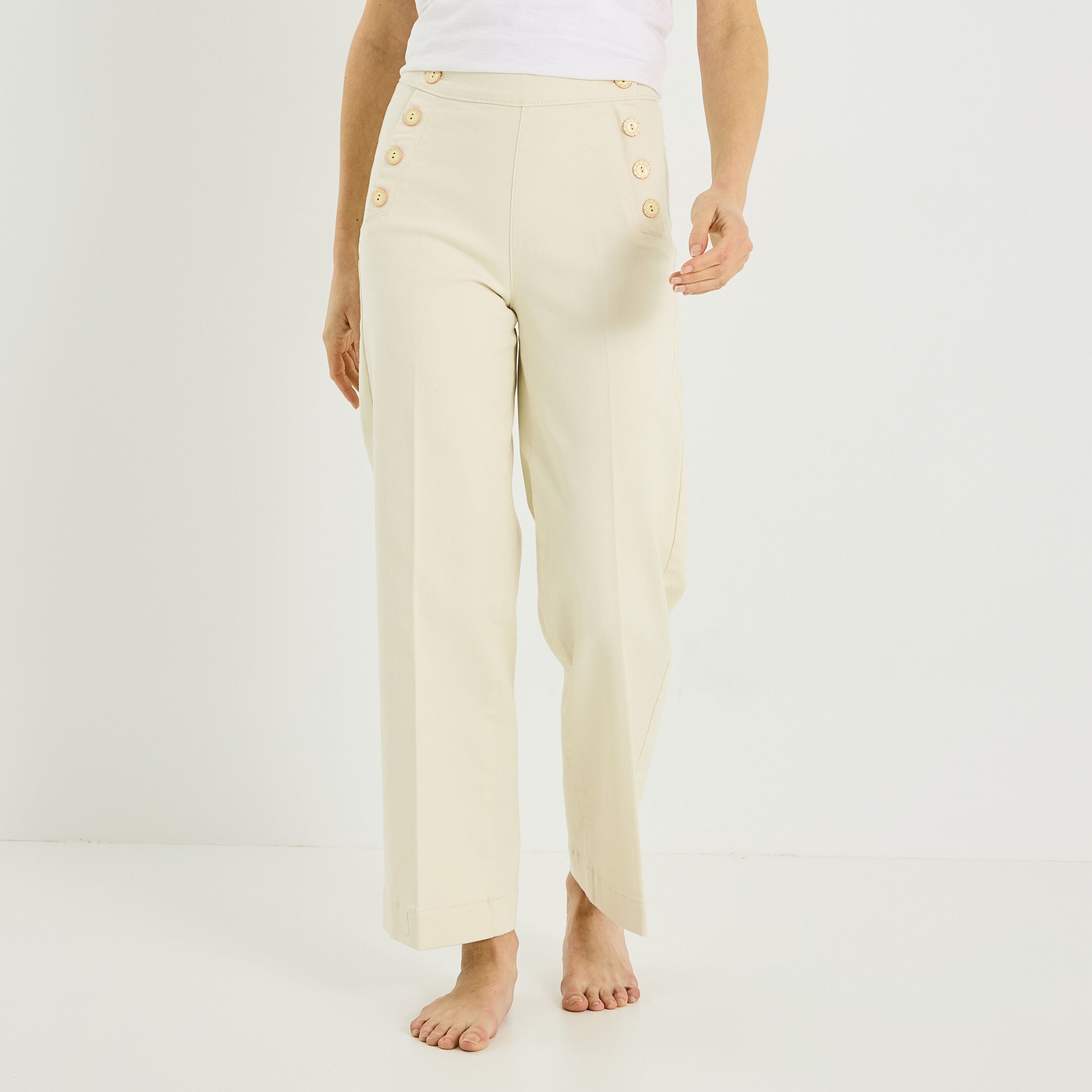 Jean flare POMPON F02 femme