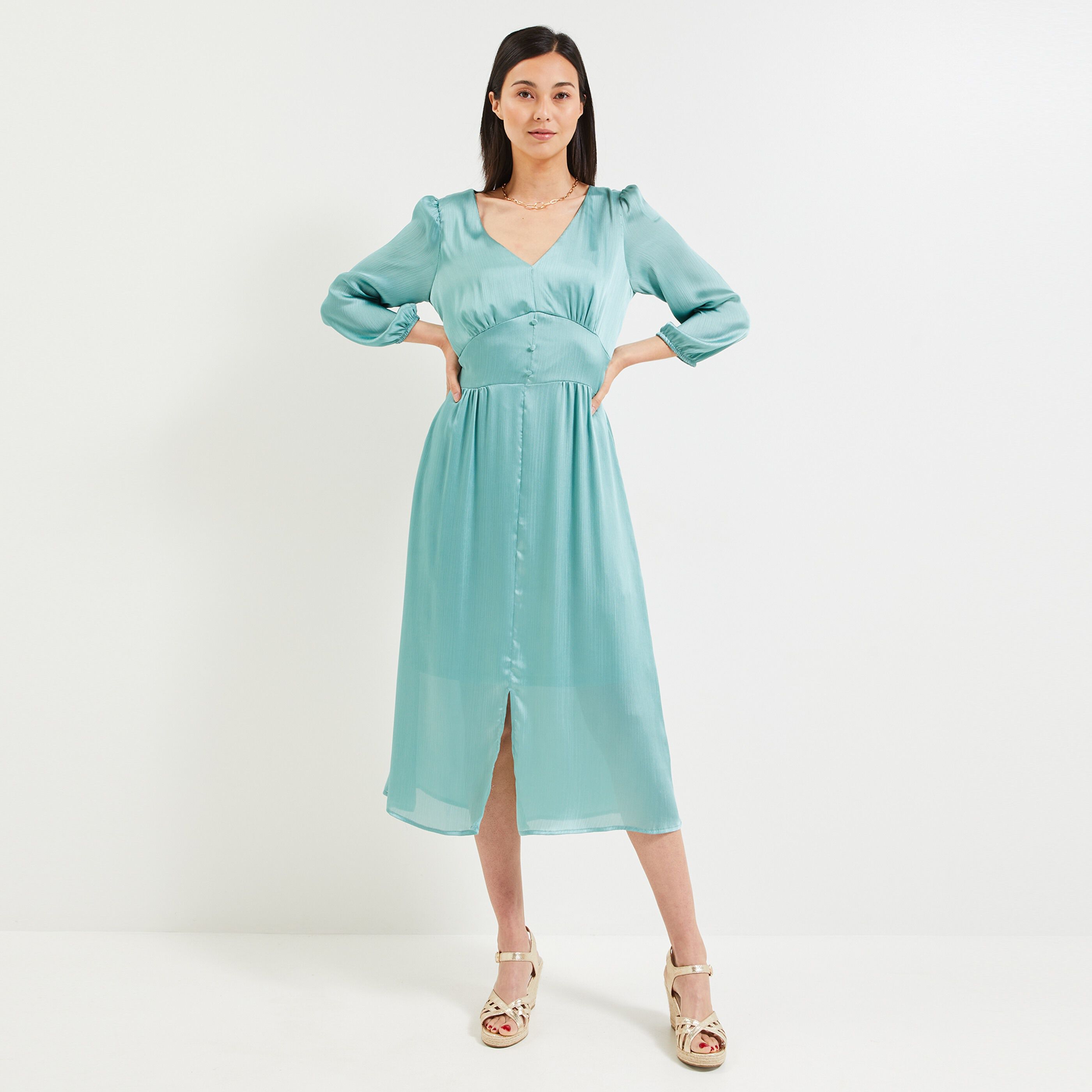 Robe verte grain de malice top