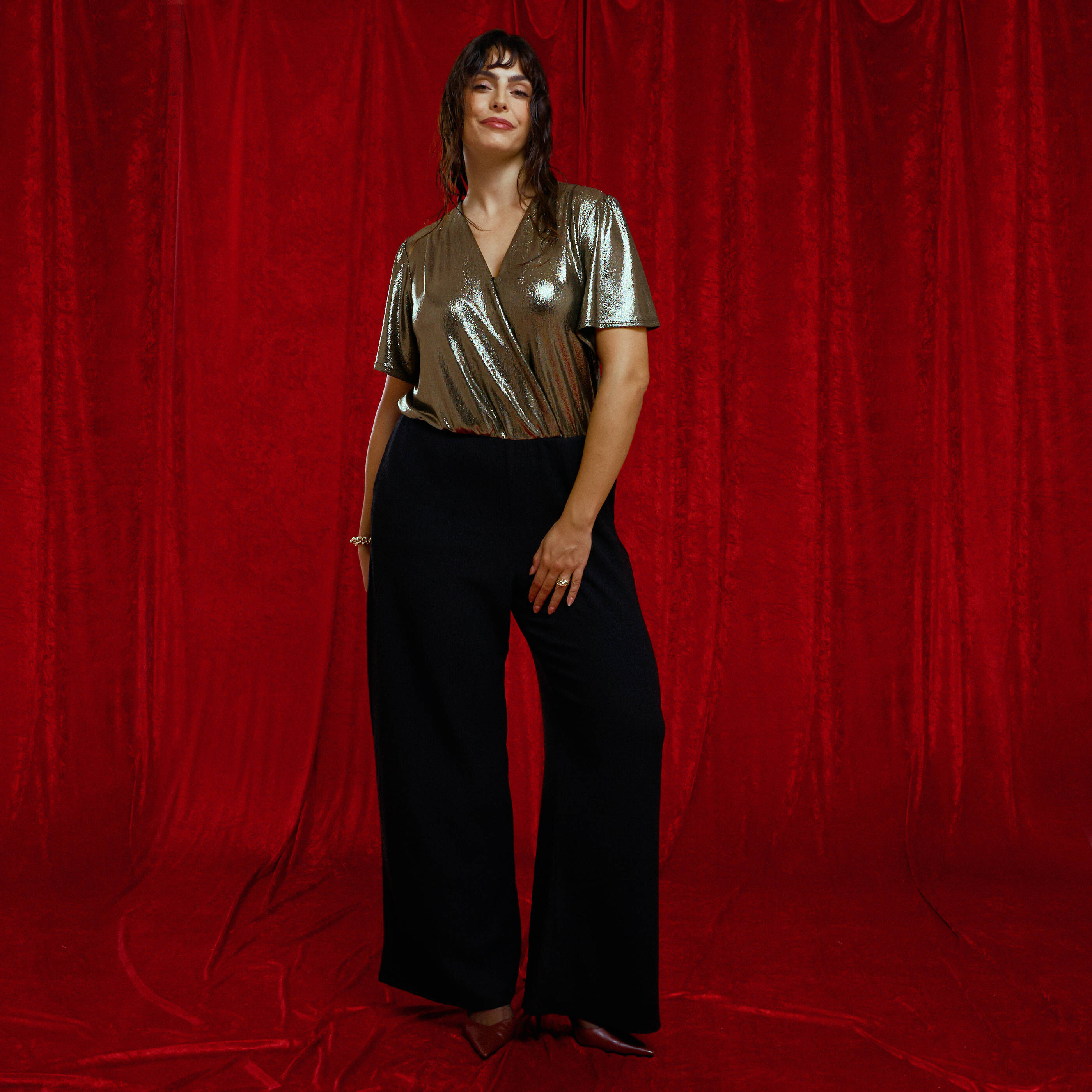 Combinaison bi-mati&egrave;re femme