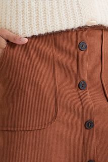 Jupe velours côtelé femme