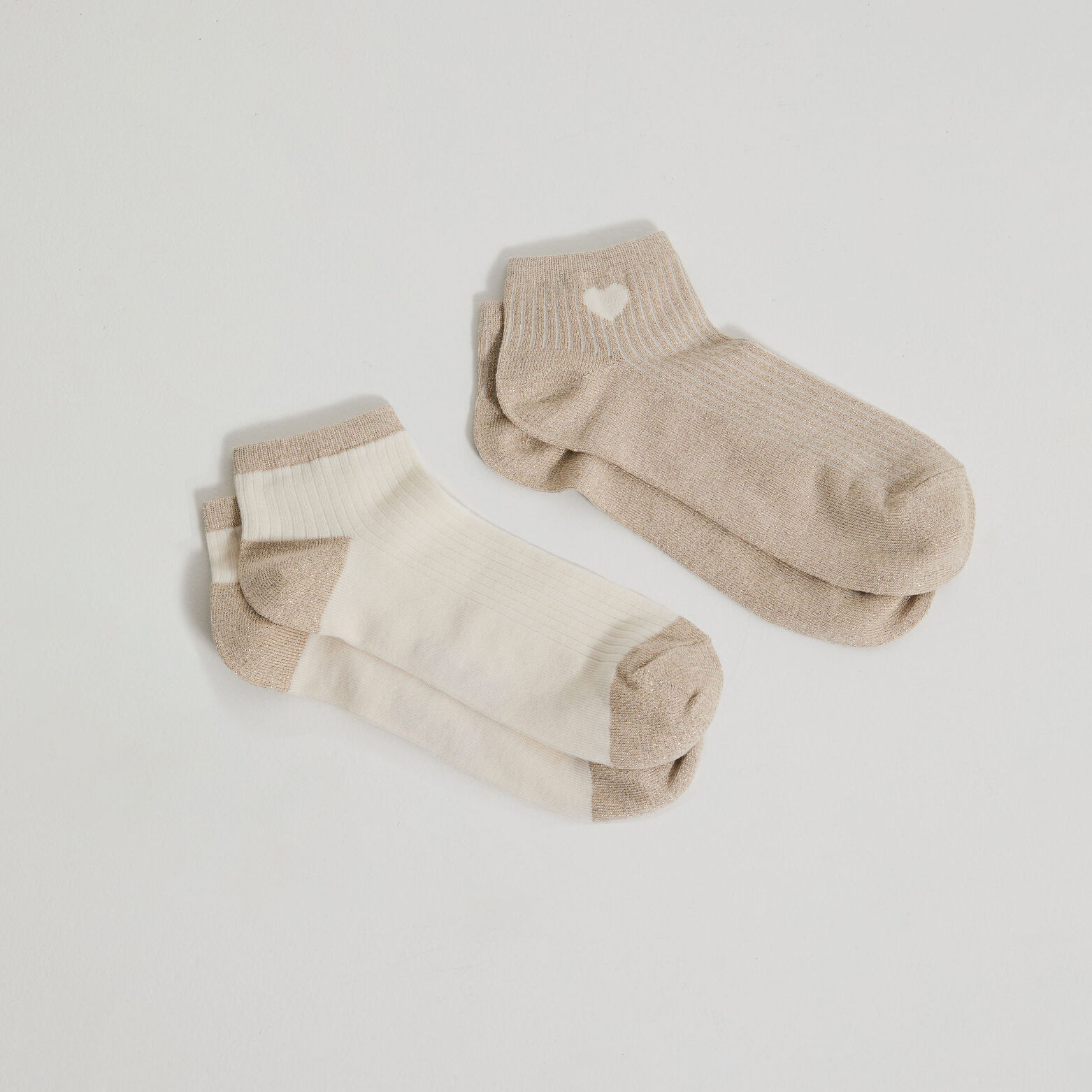 Lot de 2 paires de socquettes femme