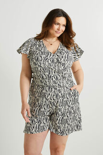 Combishort imprimée femme