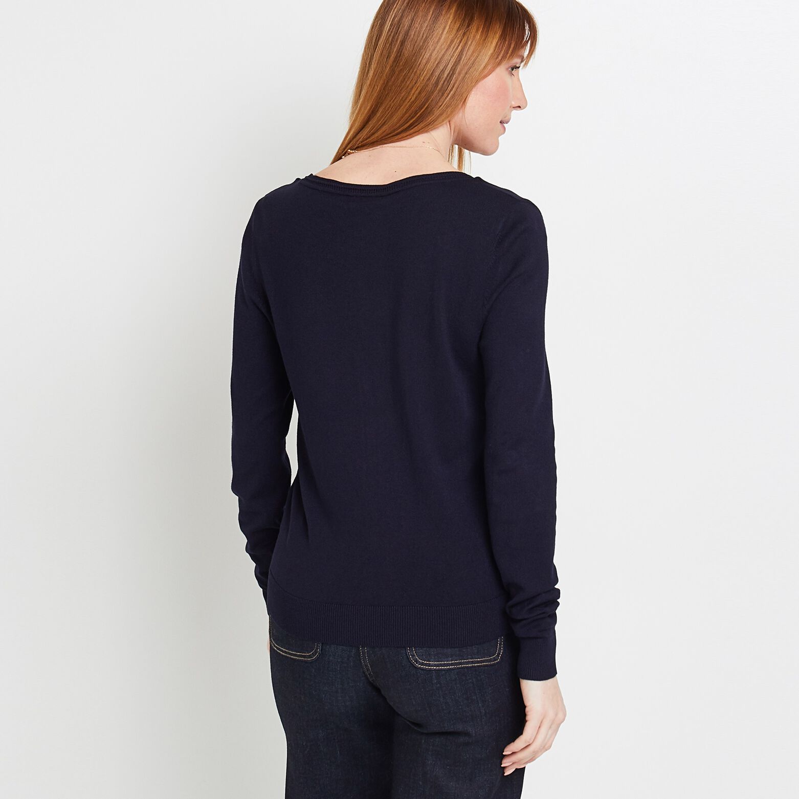 Gilet col V femme