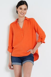 Blouse en coton et lin femme 