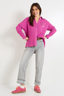 Chemise en gaze de coton femme