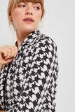 Veste fluide pied de poule femme