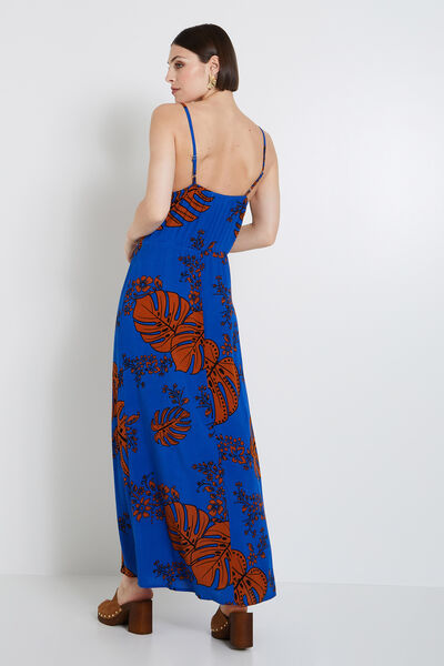 Robe longue imprimée femme