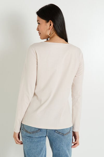 T-shirt col bateau femme