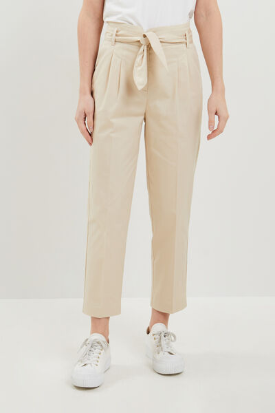 Pantalon paperbag femme