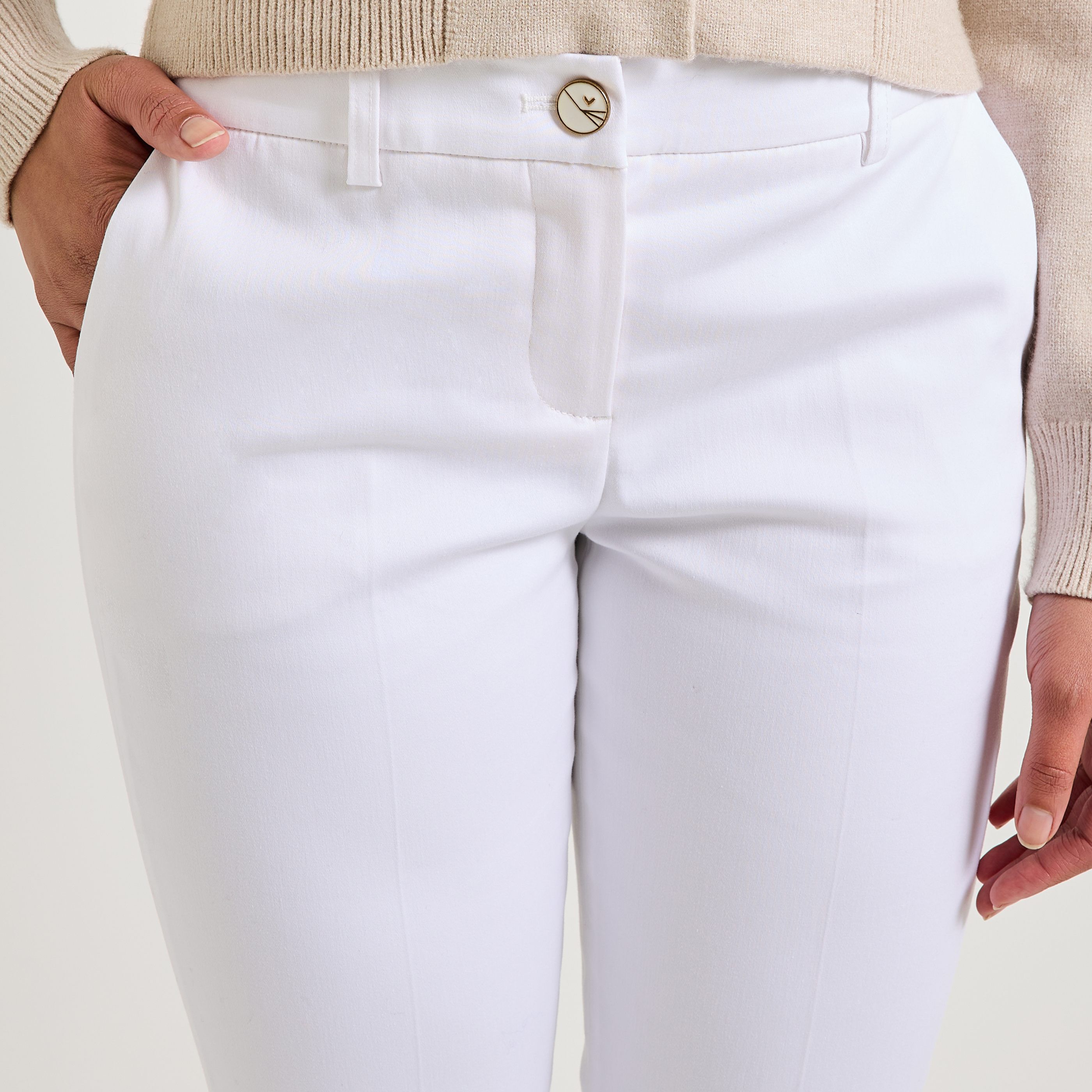 Pantalon cigarette femme