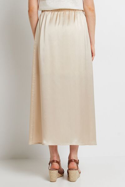 Jupe longue satinée femme