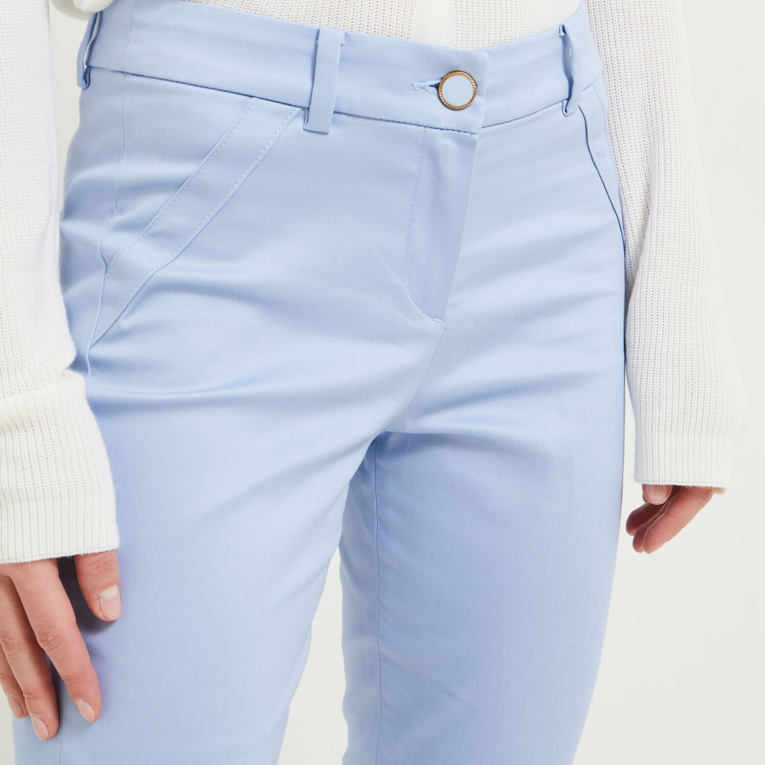 Pantalon cigarette raccourci femme