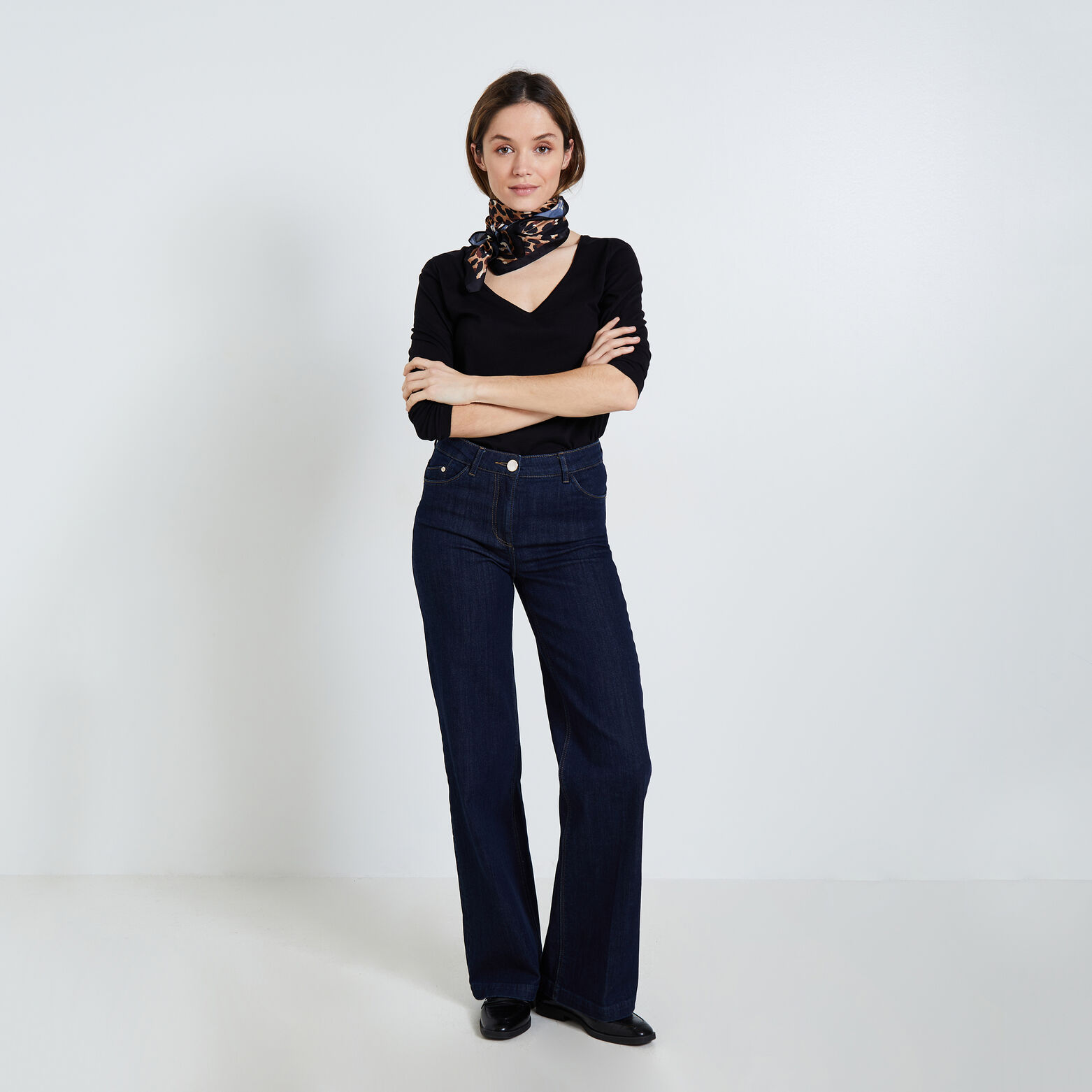 Tshirt col V femme