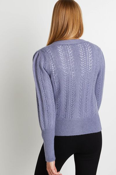 Gilet ajouré femme