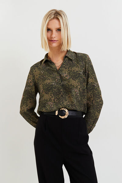 Chemise imprimée femme
