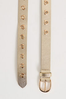 Ceinture avec clous forme coeur