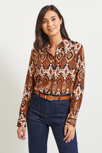 Chemise imprimée femme