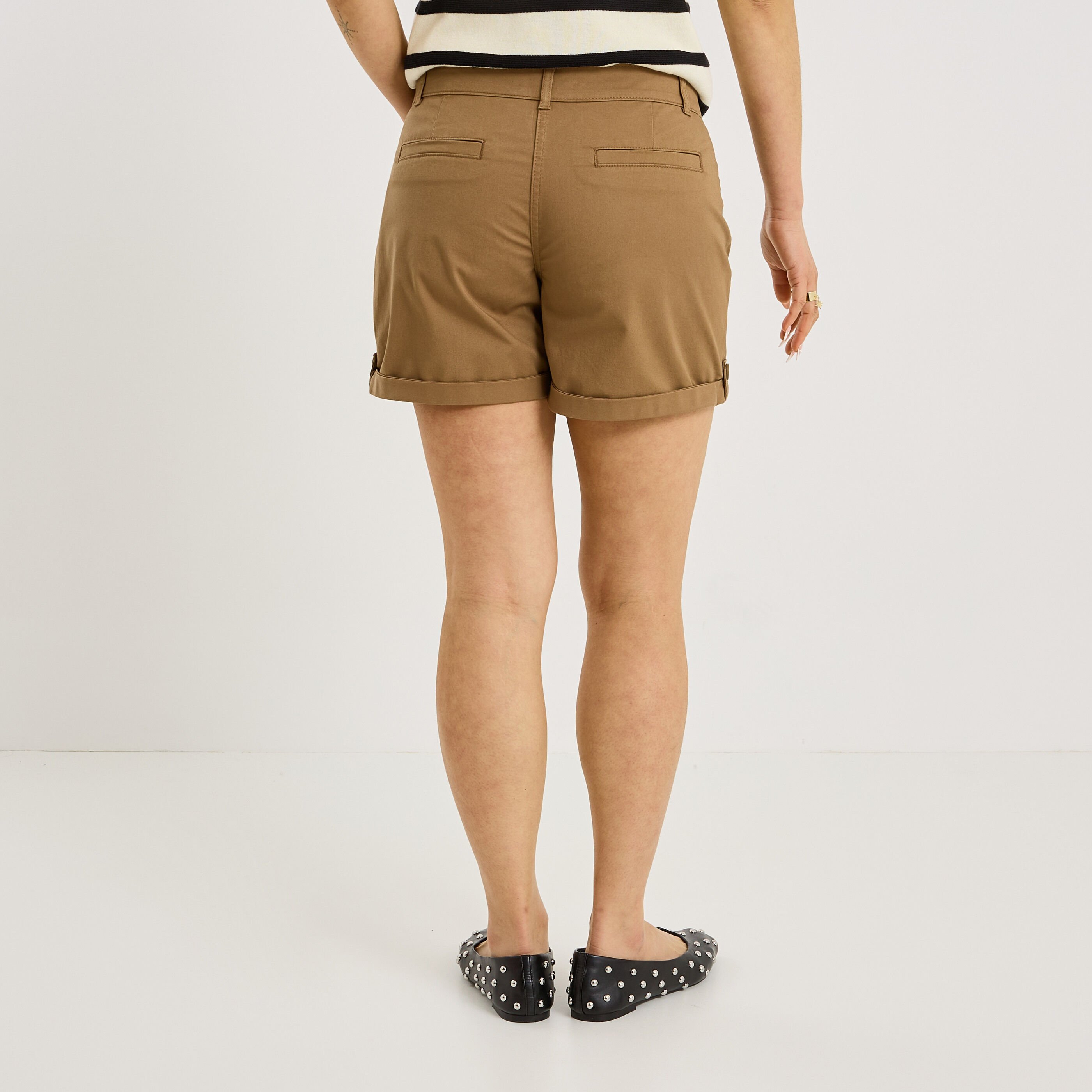 Short en toile femme