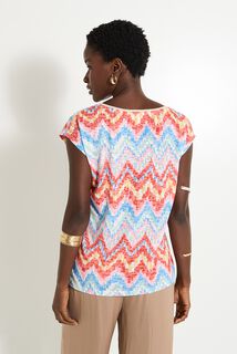 T-shirt imprimé ikat femme