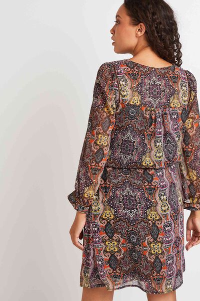 Robe fluide imprimée femme