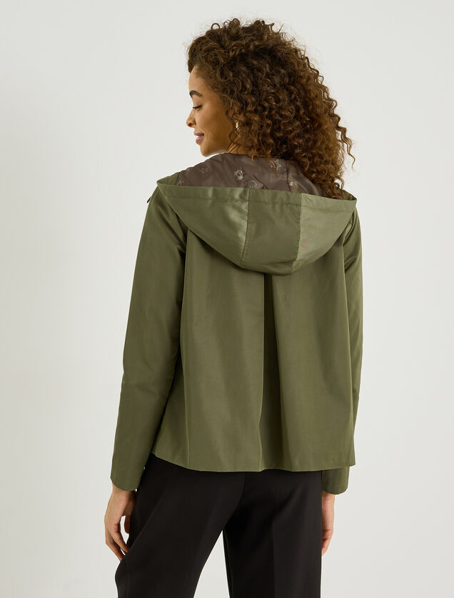 Parka courte &agrave; capuche femme