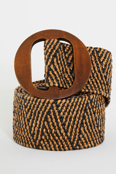 Ceinture paille femme