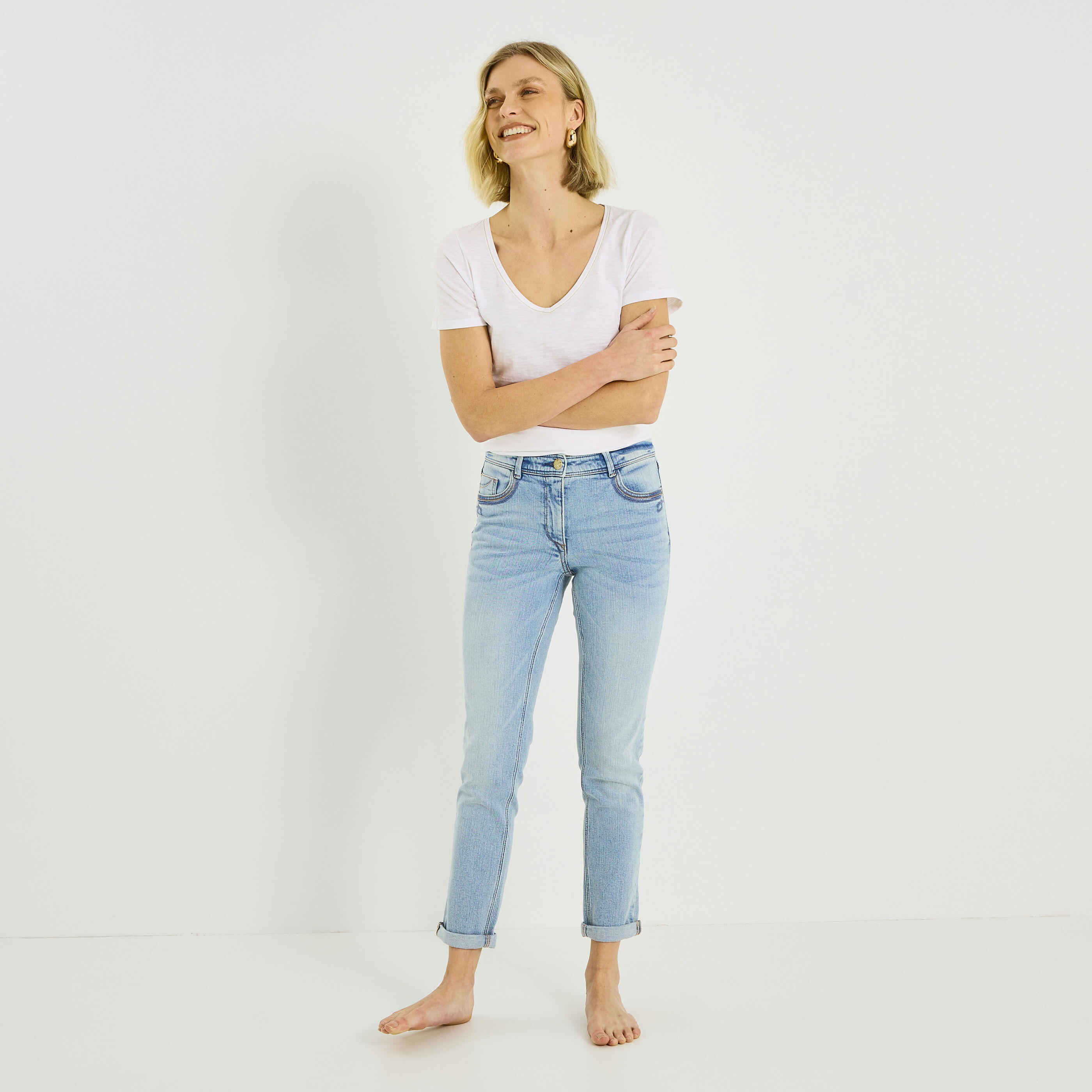 Jean slim raccourci TOKYO R01 femme