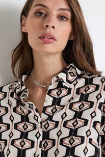 Chemise imprimée femme
