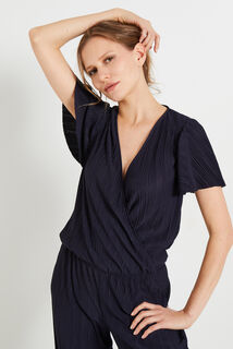 Combinaison maille froissée femme