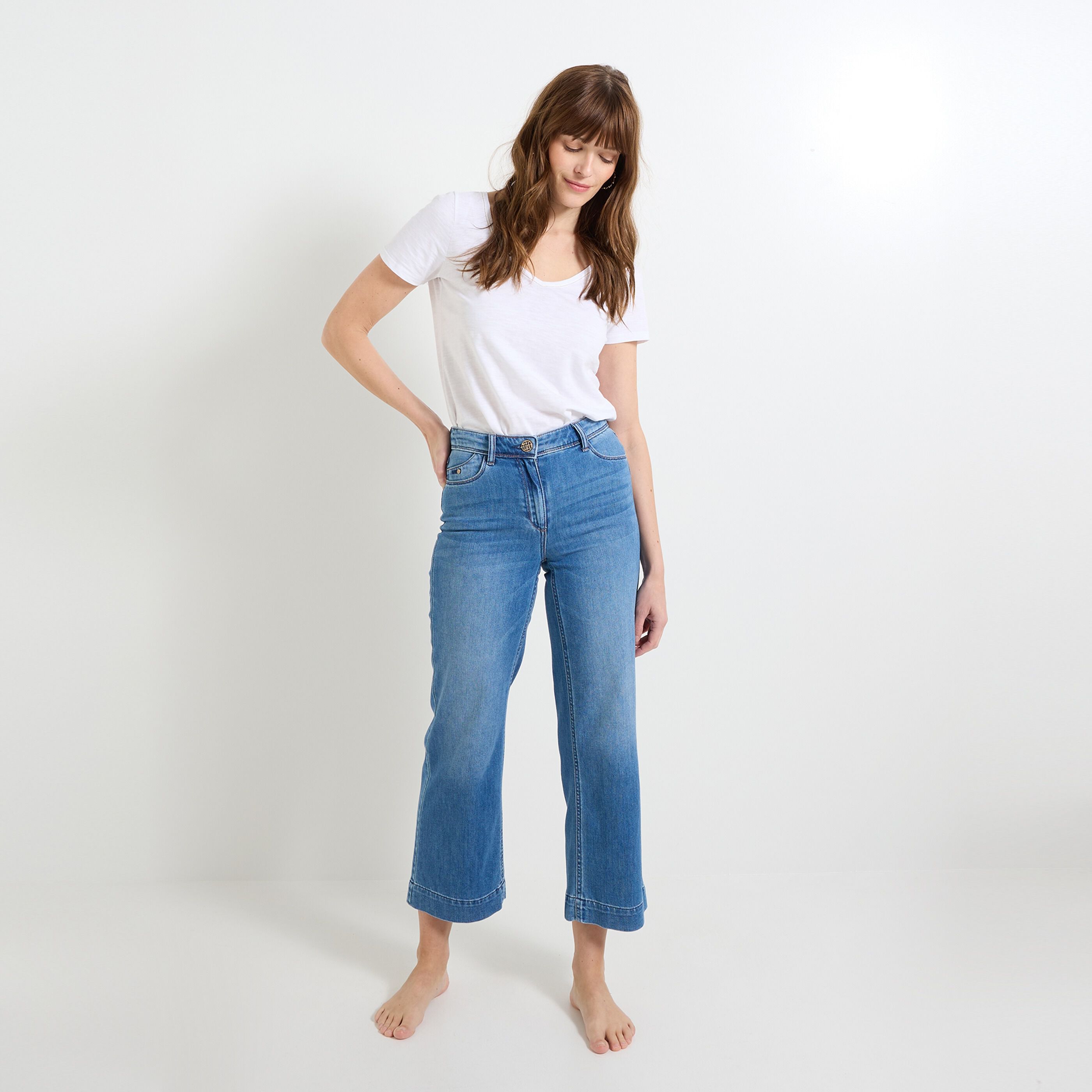 Jean raccourci KANSAS RF02 femme