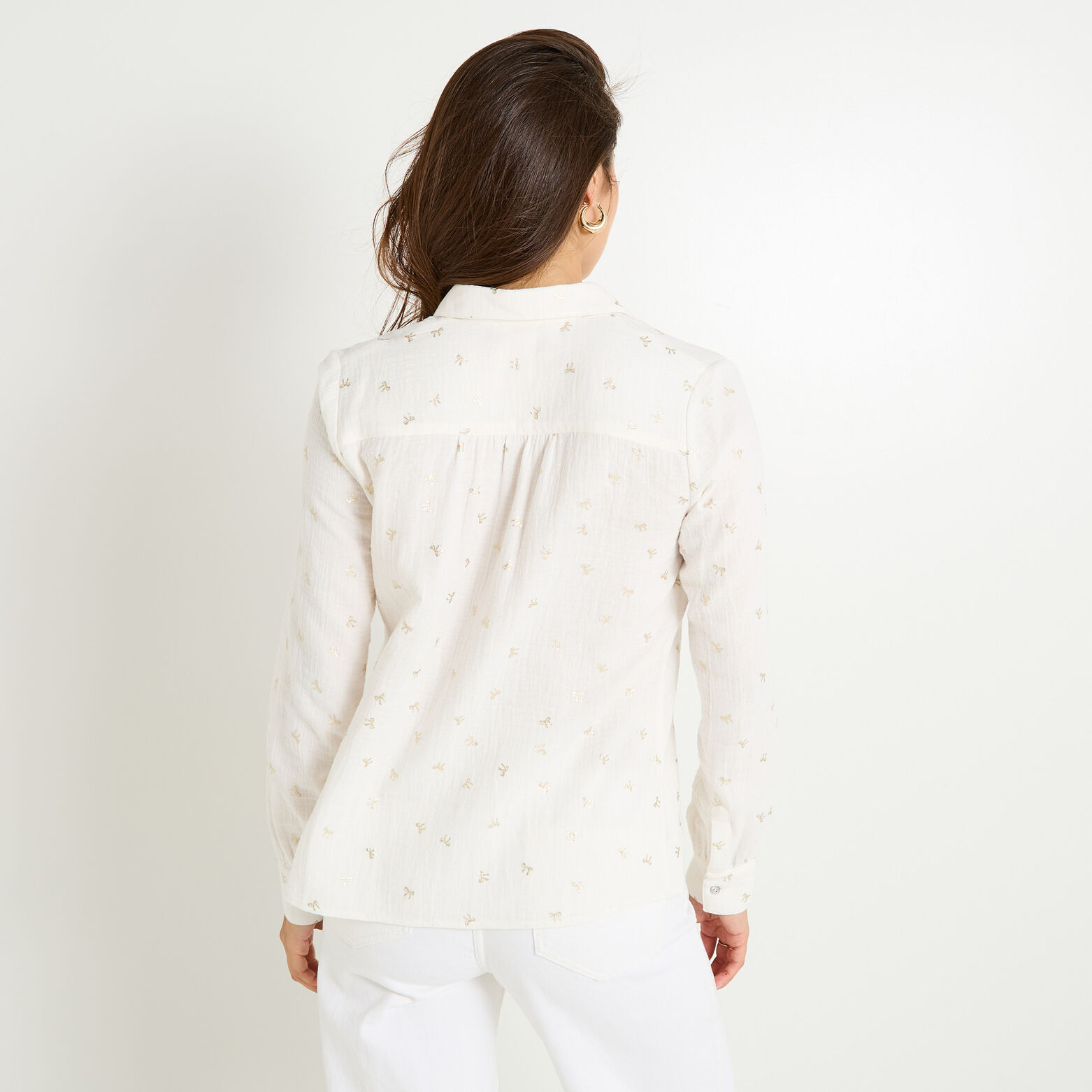 Chemise en gaze de coton femme