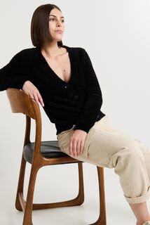Gilet col V femme