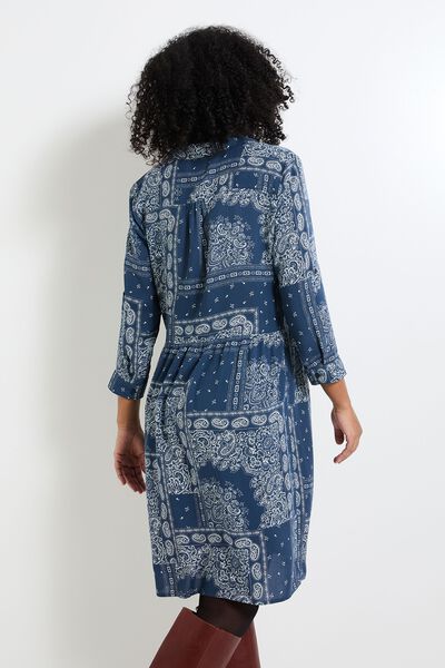 Robe col chemise femme