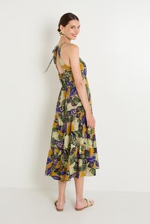 Robe longue imprimée femme