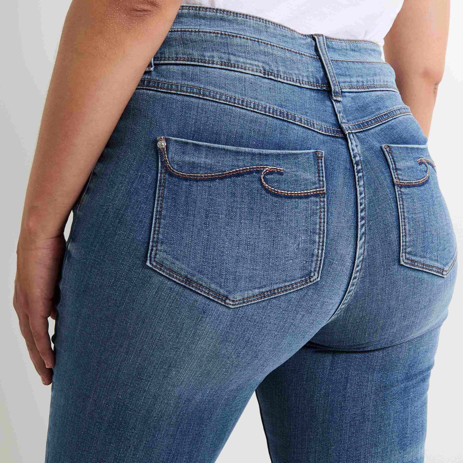 Jean raccourci taille haute HANOI femme
