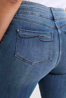 Jean raccourci taille haute HANOI femme