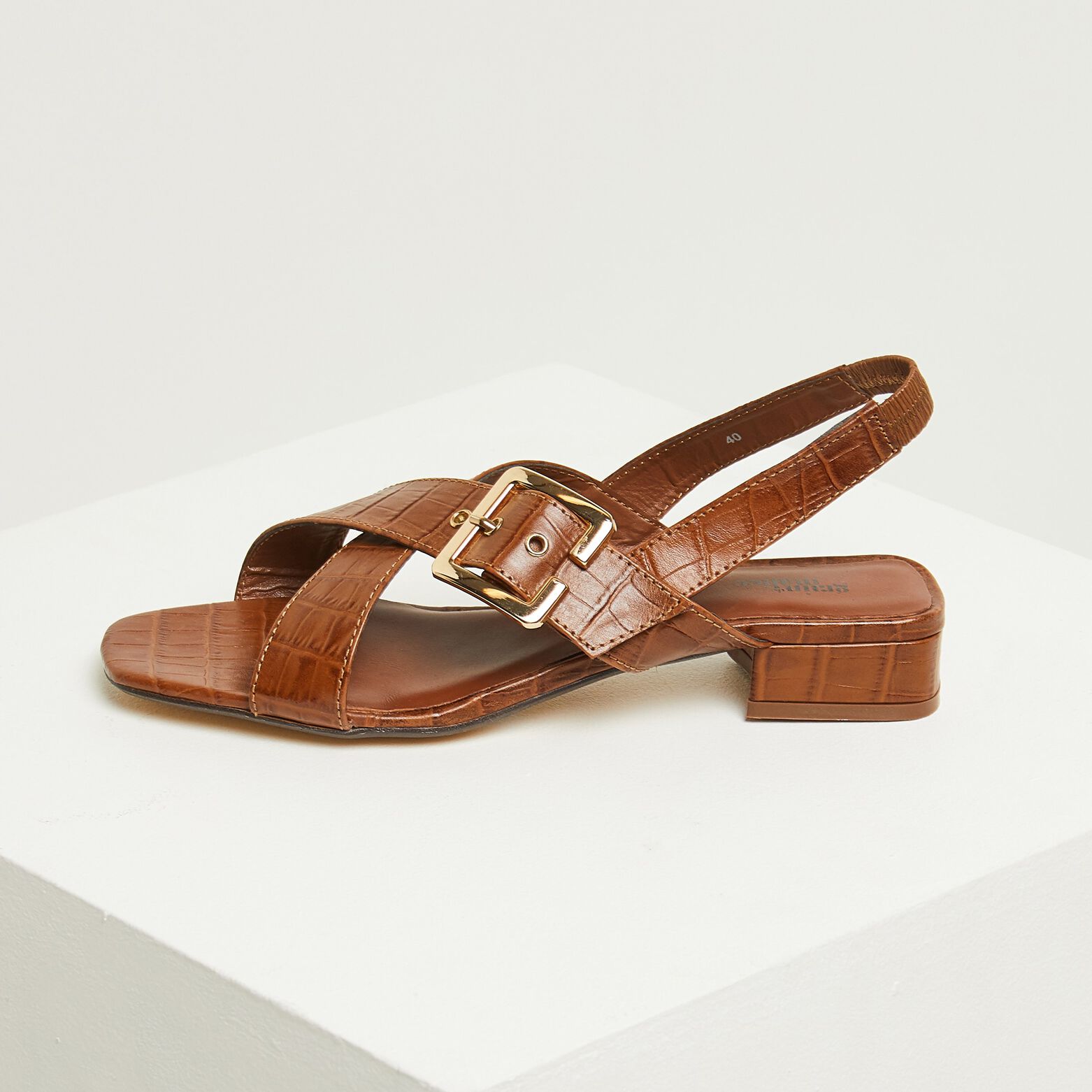 sandales cuir camel femme